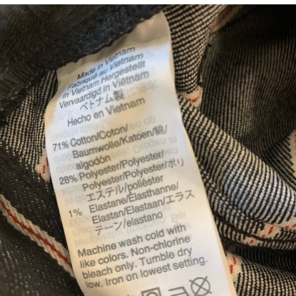 Madewell Black and White Striped Boot Cut Jeans - Picture 5 of 8